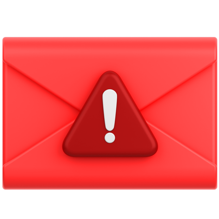 Alerte mail  3D Icon