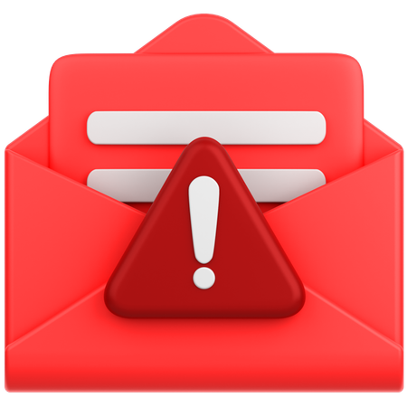 Alerte mail  3D Icon