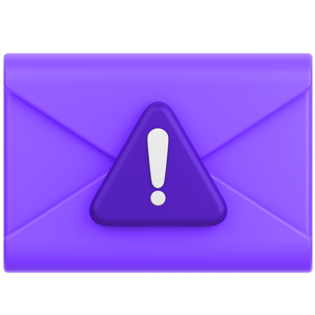 Alerte mail  3D Icon