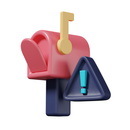 Avertissement par courrier  3D Icon