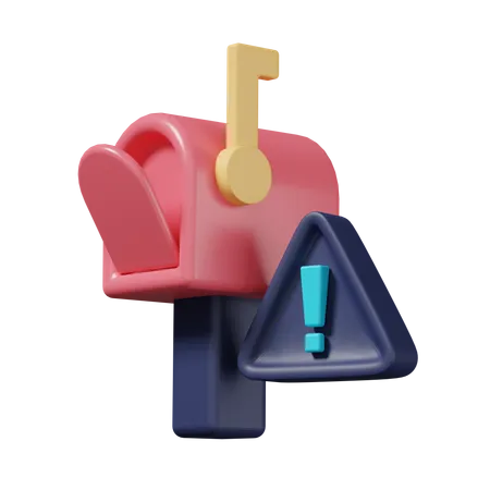 Avertissement par courrier  3D Icon