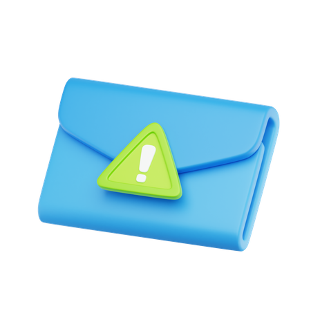 Avertissement par courrier  3D Icon