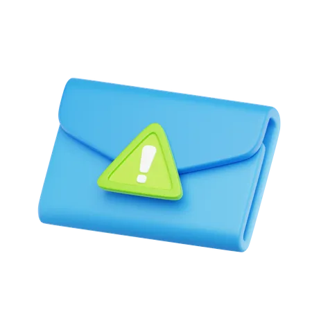 Avertissement par courrier  3D Icon