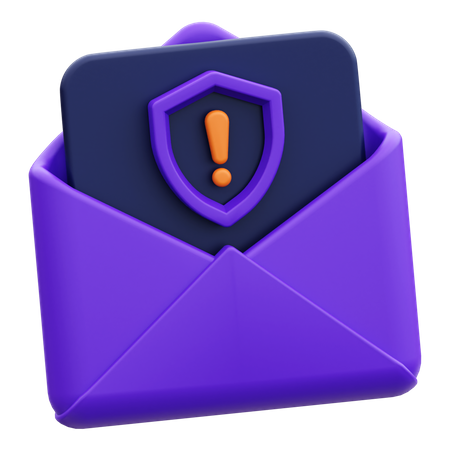 Avertissement par courrier  3D Icon