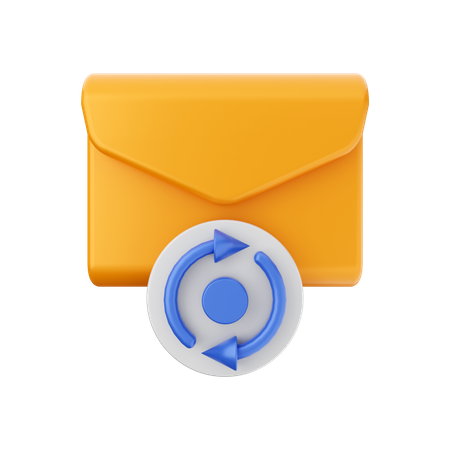 Mail Backup  3D Illustration