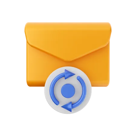 Mail Backup  3D Illustration