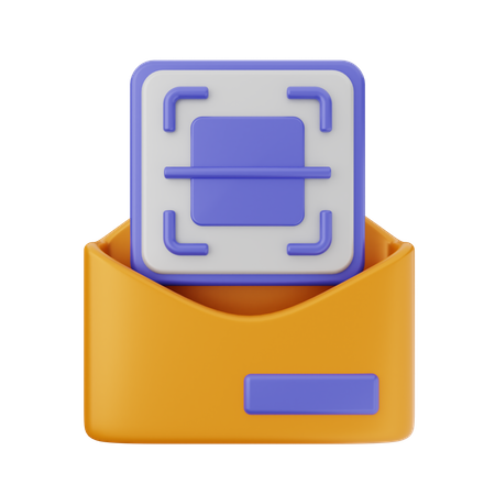 Mail Barcode  3D Icon