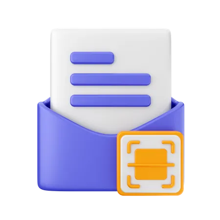 Mail Barcode  3D Icon