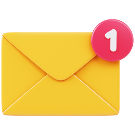 E-Mail-Benachrichtigung  3D Icon