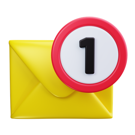 E-Mail-Benachrichtigung  3D Icon