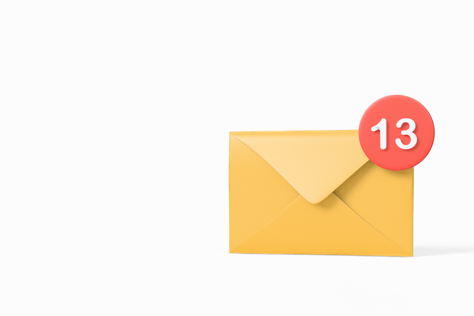 E-Mail-Benachrichtigung  3D Icon