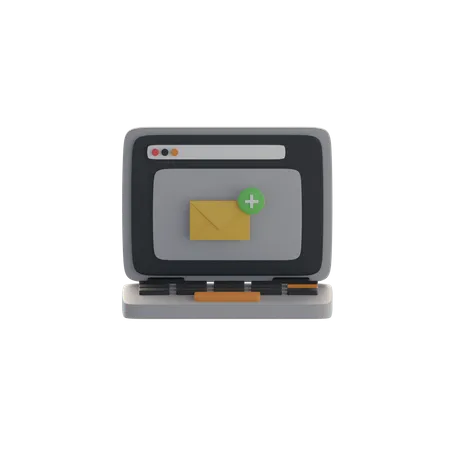 E-Mail-Benachrichtigung  3D Icon