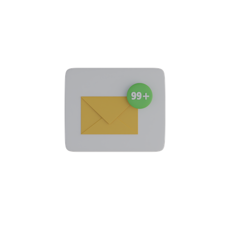 E-Mail-Benachrichtigung  3D Icon