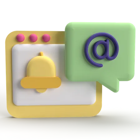 E-Mail-Benachrichtigung  3D Icon