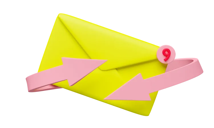 E-Mail-Benachrichtigung  3D Icon