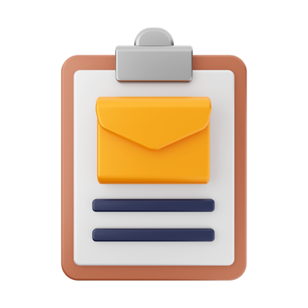 Mail-Bericht  3D Icon