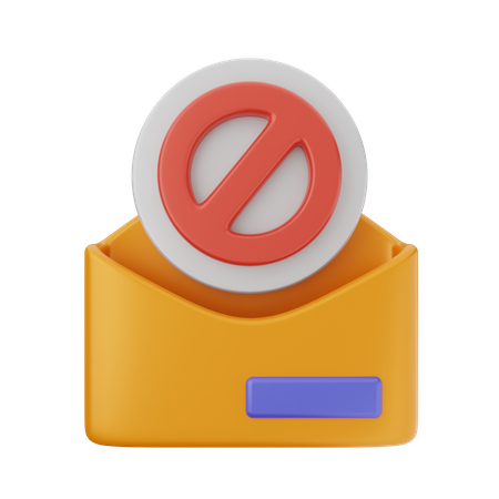 Mail Block  3D Icon