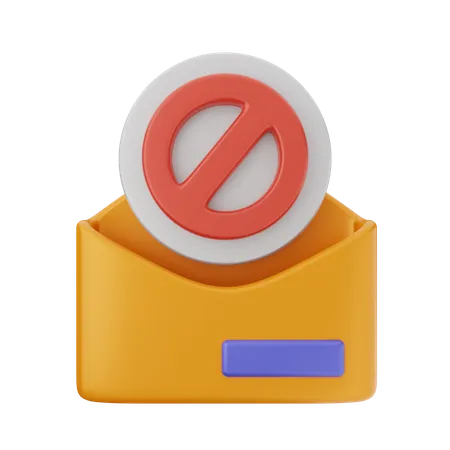 Mail Block  3D Icon