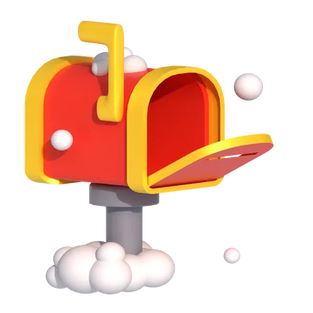 Mail Box 3 D Illustration Good For Christmas Design 3D Icon