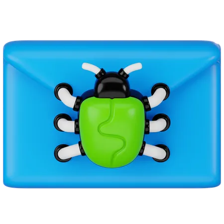 Mail Bug  3D Icon