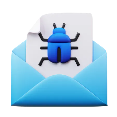 Mail Bug  3D Icon