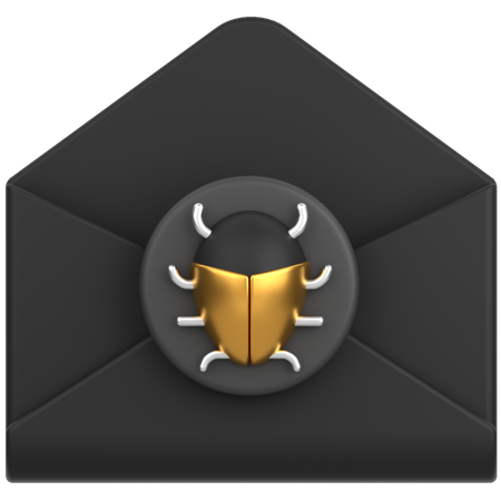 Mail Bug  3D Icon