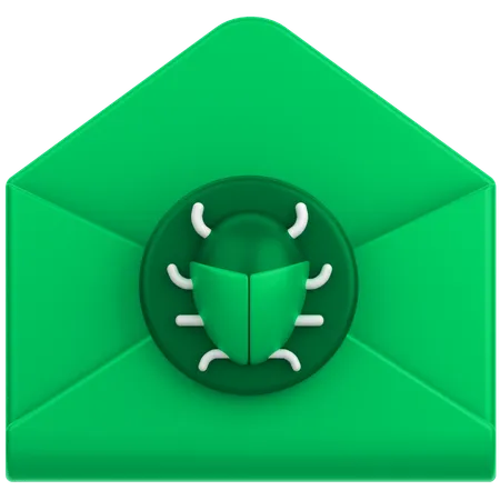 Mail Bug  3D Icon