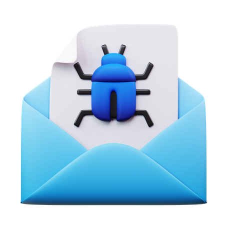Mail Bug  3D Icon