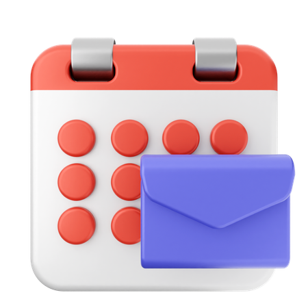 Mail Calendar  3D Icon