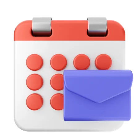 Mail Calendar  3D Icon