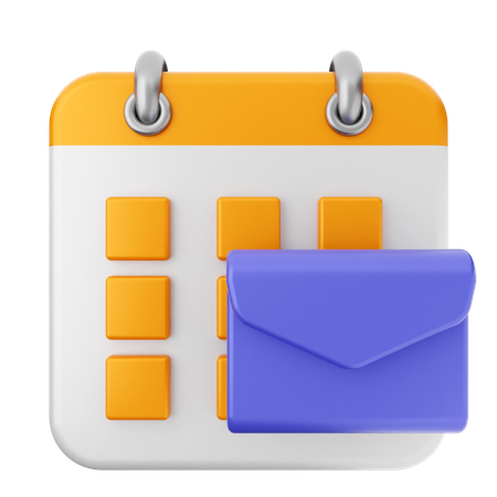 Mail Calendar  3D Icon