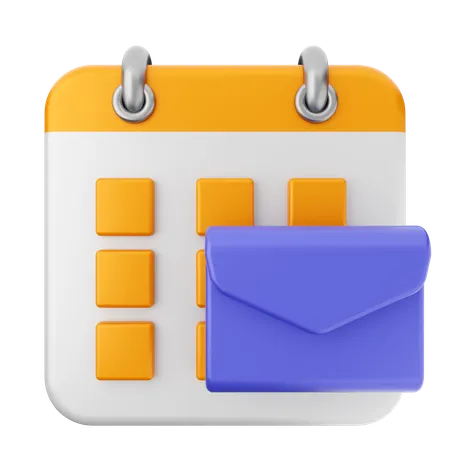 Mail Calendar  3D Icon