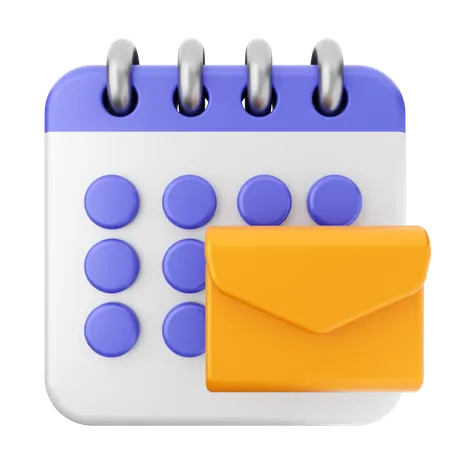 Mail Calendar  3D Icon