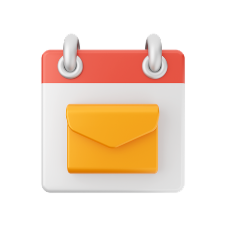 Mail Calendar  3D Icon