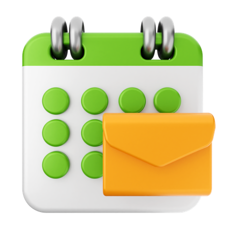 Mail Calendar  3D Icon