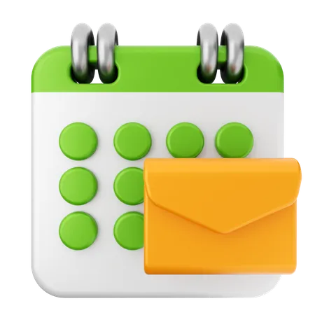 Mail Calendar  3D Icon