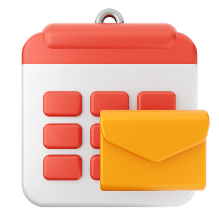 Mail Calendar  3D Icon