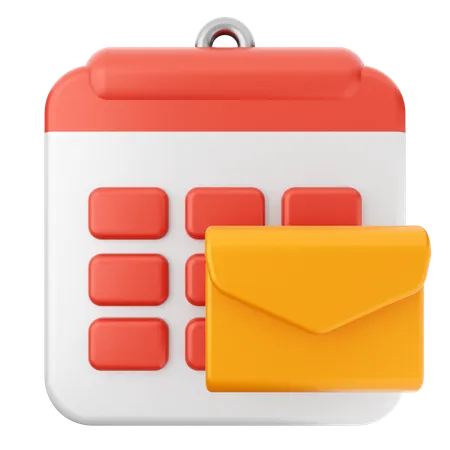 Mail Calendar  3D Icon