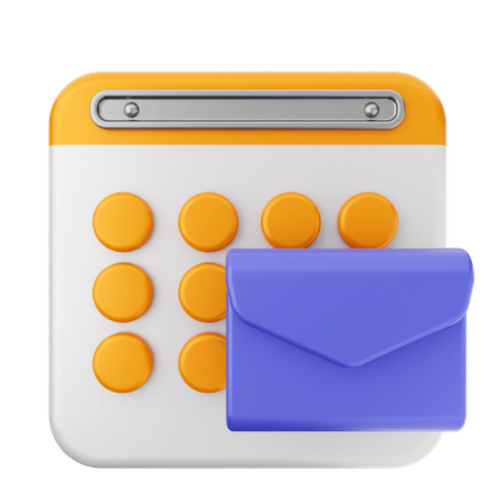 Mail Calendar  3D Icon