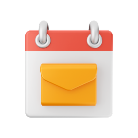 Mail Calendar 3D Icon