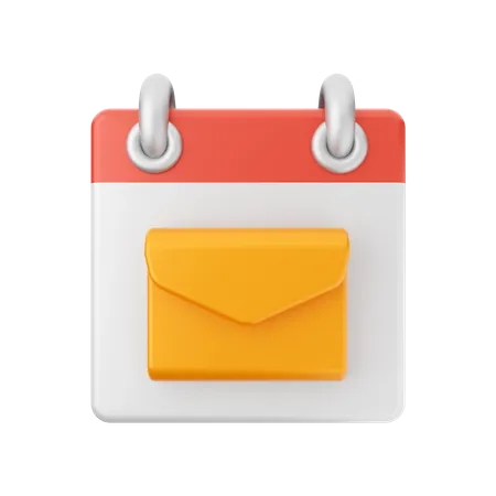 Mail Calendar  3D Icon