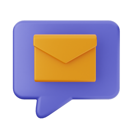 Bate-papo por e-mail  3D Icon