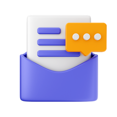 Mail-Chat  3D Icon