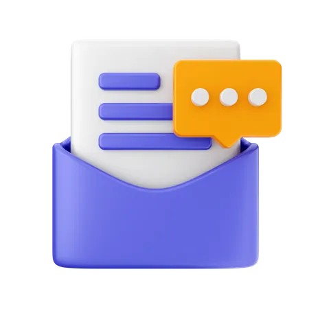 Mail-Chat  3D Icon