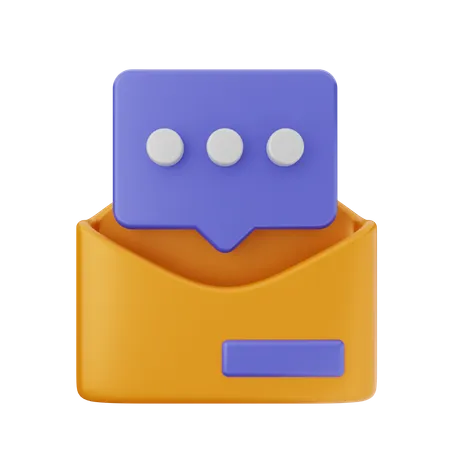 Discussion par courrier électronique  3D Icon