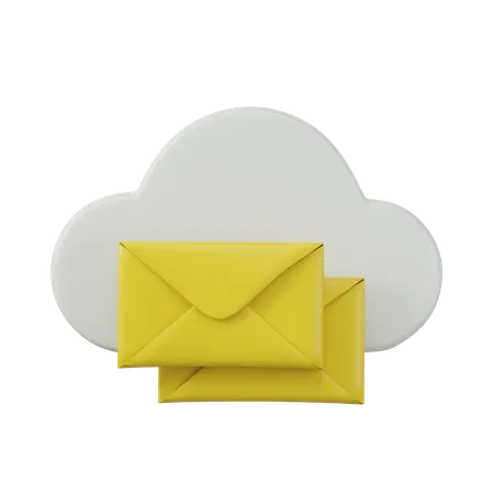 Mail Cloud  3D Icon