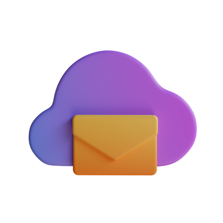 Mail Cloud  3D Icon