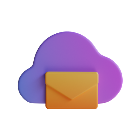 Mail Cloud  3D Icon