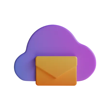 Mail Cloud  3D Icon
