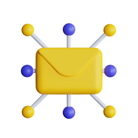 Mail Connection  3D Icon